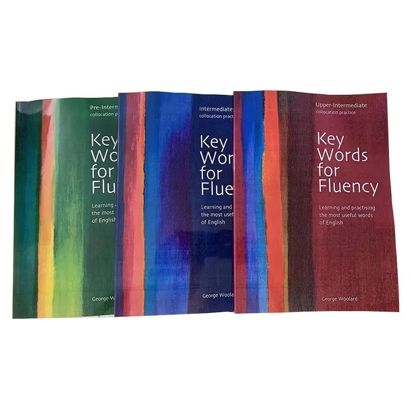 3 Books Key Words for Fluency English Reading Grammar Improvement Training Materials Oral Training Level 4 and 6 IELTS