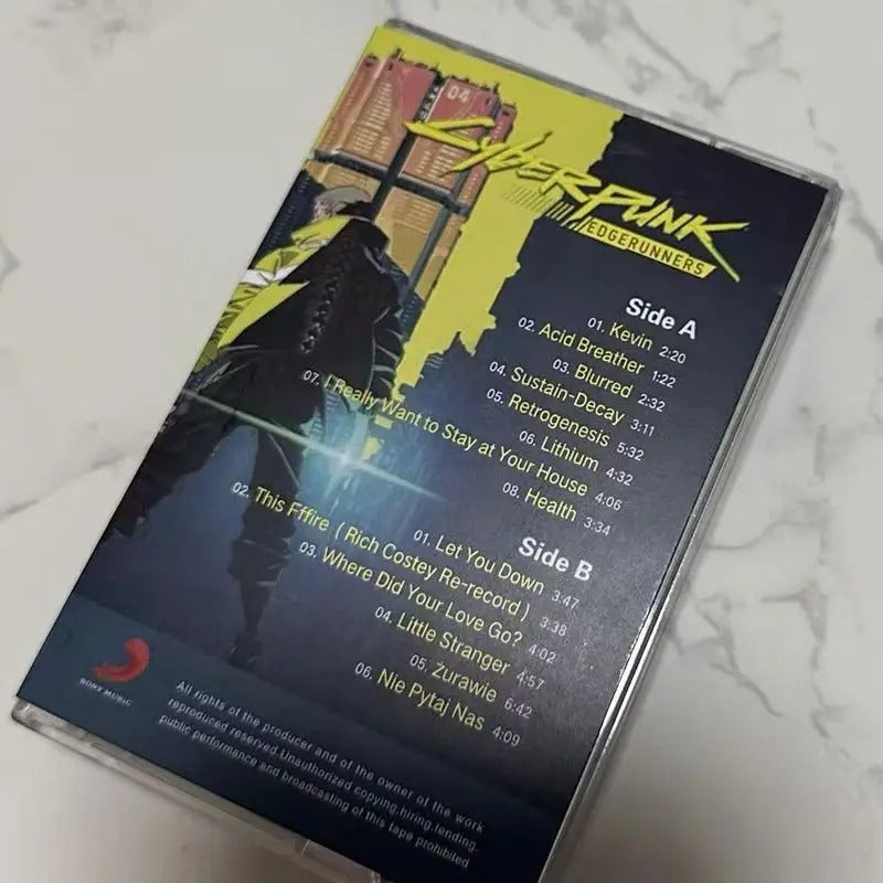 Anime Cyber Akira Yamaoka Music Tape David Martinez Greatest Hits OST Album Cassettes Cosplay Recorder Walkman Soundtracks Box